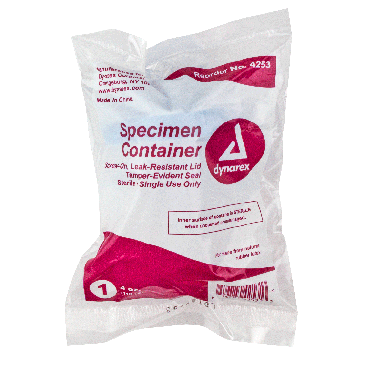 Specimen Collection Cup, Individually Bagged, Box-100