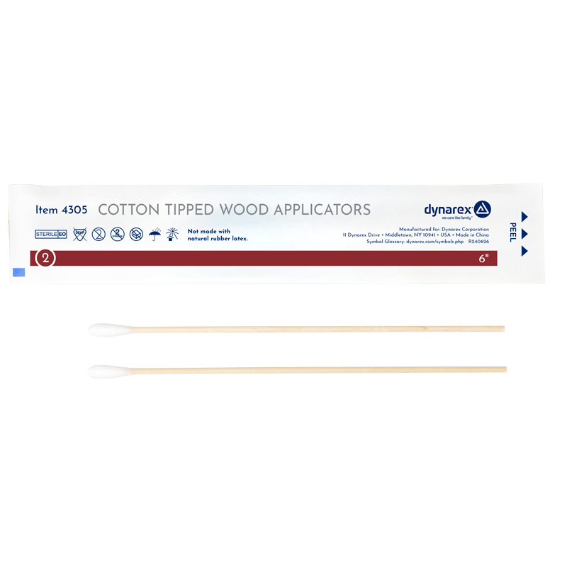 Cotton Tipped Applicators Sterile | 2 Per Pouch | Box-200 Pouches