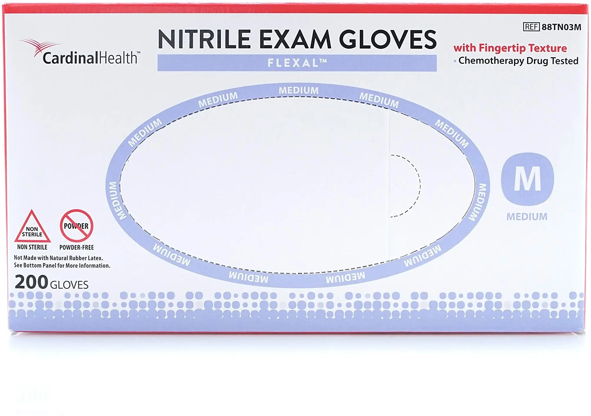 Cardinal Health Nitrile Powder Free Medical Exam Gloves