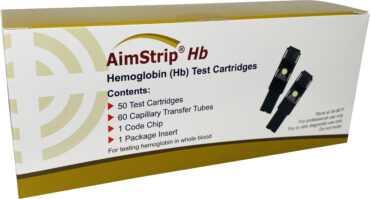 AimStrip® Hemoglobin Test Cartridges and Capillary Tubes-50/Box