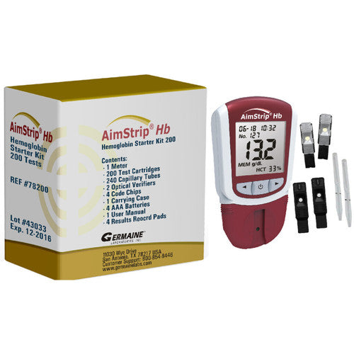 AimStrip® Hemoglobin Starter Kit-200/Box