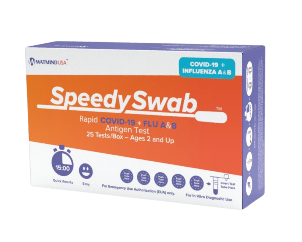 SpeedySwab™ Rapid COVID-19 + FLU A&B Antigen Test