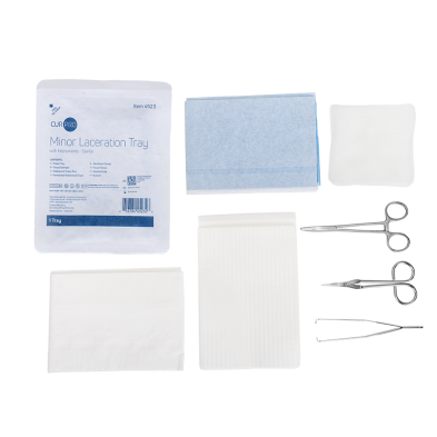 Dynarex Minor Laceration Tray w/ Instruments