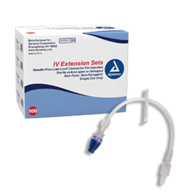Dynarex IV Extension Set | 7in Tubing | Box-100