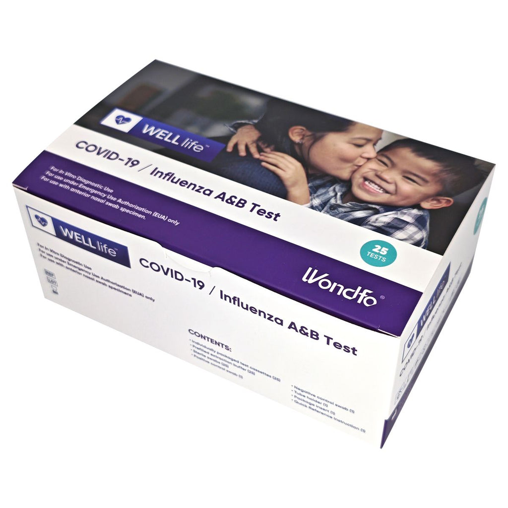 WELLlife™ COVID-19/Influenza A&B Test-25/Box